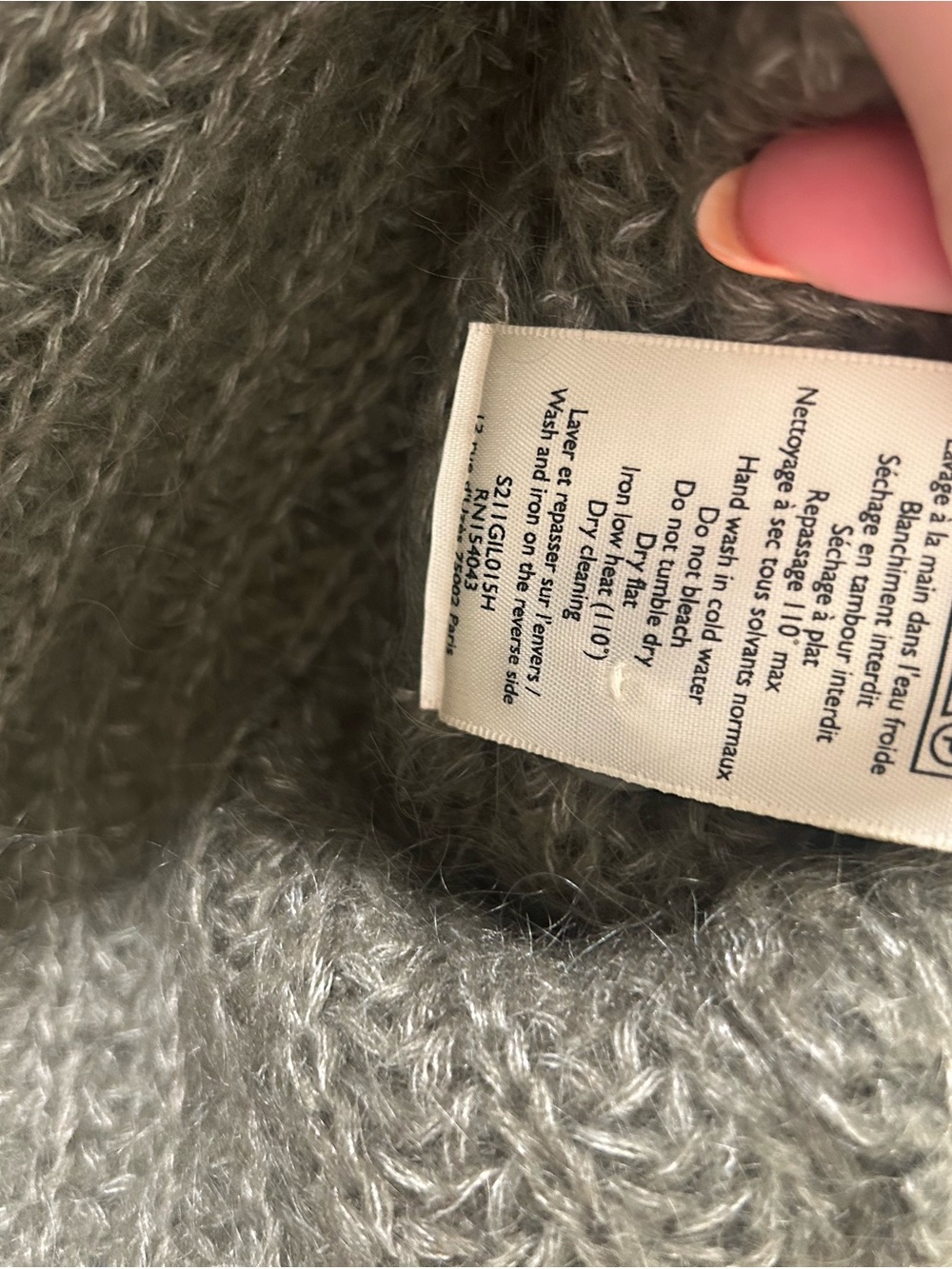 Sézane Basile Cardigan in Olive Green – Size XS - Picture 5 of 6